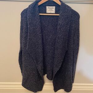 Dark Blue Knit Cardigan || Abercrombie & Fitch